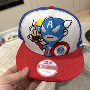 Tokidoki x Marvel Captain America Fitted Ball Cap Hat - NEW ERA 59FIFTY - Picture 1 of 4