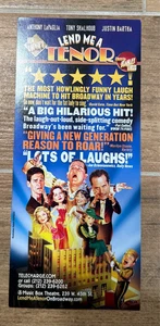 Anuncio volante renacimiento de Broadway Lend Me A Tenor Tony Shalhoub Justin Bartha - Imagen 1 de 2