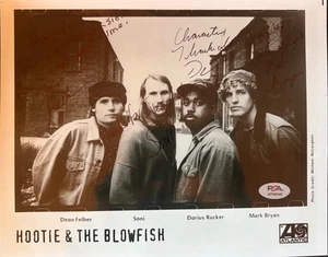 FOTO 8X10 FIRMADA AUTOGRAFIADA DE HOOTIE & THE BLOWFISH RUCKER FELBER SONI BRYAN PSA - Imagen 1 de 6
