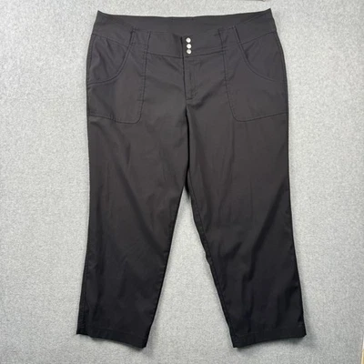 Pantalones Jofit para mujer 16 negros recortados capri golf elásticos mezcla de poliéster Foto 1 de 4