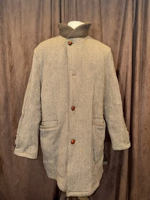 Giorgio Armani Vintage Wool Coat Beige Cashmere Made In Italy Size 42 Mens - Image 1 of 4