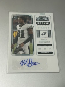 2022 Contenders Rookie Ticket Mario Goodrich Auto #295 Philadelphia Eagles Rc - Picture 1 of 2