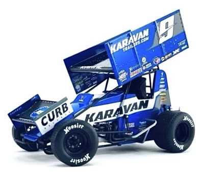 1:18 ACME 2021 JAMES McFADDEN/KARAVAN TRAILERS.COM #9 DIECAST SPRINT CAR. - Image 1 of 4