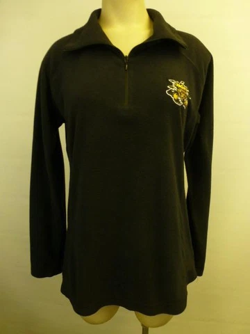 Womens Columbia Wichita State Shockers black 1/2 zip thin fleece Jacket   Medium Cover
