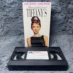 Breakfast at Tiffanys VHS Movie 1996 Edition Audrey Hepburn George Peppard OOP - Picture 1 of 8