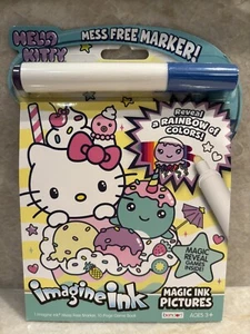 Hello Kitty Imagine Ink Pictures Book Mess Free Marker New 5x7 Travel Hobby - Picture 1 of 2