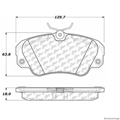 Centric Front Disc Brake Pad for 1997-2001 Cadillac Catera (106.07200) - Image 1 of 4