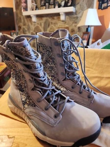 Nike SFB Floral Special Field Boots Military Womens Size 10.5M 476684-400 Blue - Picture 1 of 4
