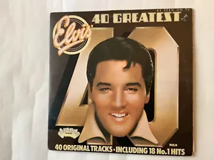 ELVIS PRESLEY 40 Greatest Double Vinyl Record LP, 1975 (Including 18 No 1 Hits) - Picture 1 of 18