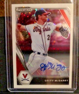 Griff McGarry, 2021 Panini Prizm Draft Pick Auto PDP145-Silver-White Burst 48/50 - Picture 1 of 19