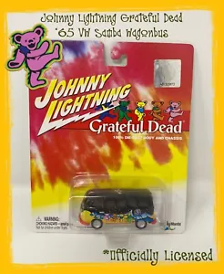 💀 Johnny Lightning Grateful Dead ‘65 Volkswagen VW Samba Black Wagonbus 🌹 - Picture 1 of 13