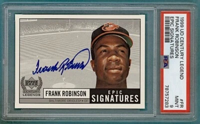 Upper Deck Century Legends 1999 Frank Robinson Epic Signatures autógrafo ¡PSA 9! Foto 1 de 2