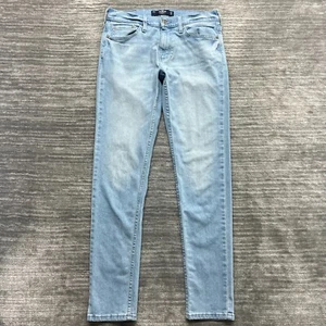 Hollister Jeans Size W29 L32 Mens Slim Straight Epic Flex Mid Rise Blue Denim - Picture 1 of 10
