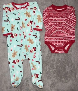 Pigiama e body Carter's Child of Mine bambina Natale vacanze piedi - Foto 1 di 4
