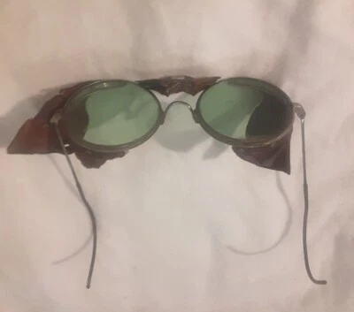 Gafas de soldadura Steampunk vintage verde oscuro Foto 1 de 4