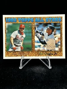 KEN GRIFFEY JR / LEN DYKSTRA Gold 1994 Topps #388 HOF MLB Mariners 🔥COMO NUEVO🔥 - Imagen 1 de 12