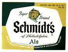 C Schmidt & Sons TIGER BRAND SCHMIDT'S ALE beer label PA 16oz 473ml