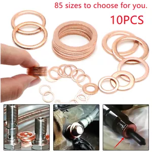 2022 Copper Washers Crush Washers Sump Plug Washers - Range of sizes 3mm - 33mm - Picture 1 of 12