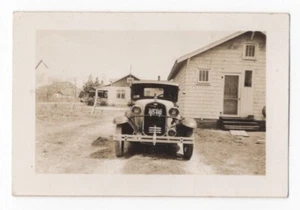 Ford Model A Parked in Driveway of Rural Home, Virginia 1941 Sepia Photo - Picture 1 of 2