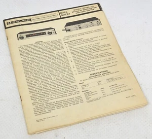 VTG Shure Data Sheet Models M615AS/M615AS-2E Equalization analyzer System MAG11 - Foto 1 di 2