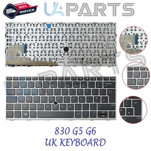 Pour HP Elitebook 730 G5 735 G5 830 G6 836 G6 GB Portable Clavier - Zdjęcie 1 z 3