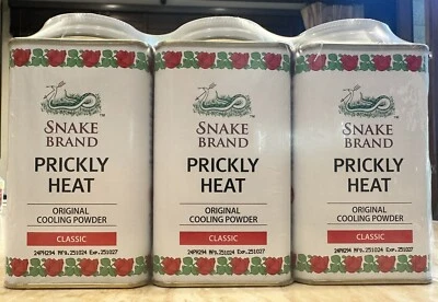 Polvo corporal Prickly Heat clásico 140 g x 3 marca SNAKE Foto 1 de 3
