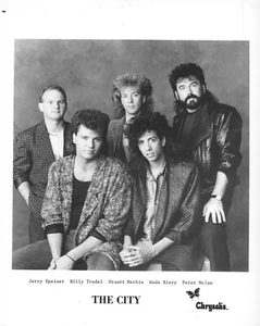 '80s Alternative Rock Band THE CITY B&W 8x10 Publicity PHOTO - Picture 1 of 1