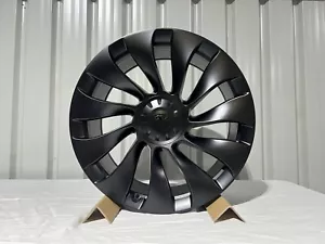 AFTER MARKET BRAND NEW WHEELS TO FIT TESLA MODEL Y 21 INCH IN SATIN BLACK X4 - Picture 1 of 3