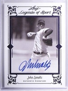 2012 Leaf Legends Of Sport Purple John Smoltz autograph auto #D 1/1