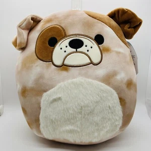 Squishmallows Bronk the Bulldog Brown Puppy Dog 10” Pillow Plush 2022 - Picture 1 of 14