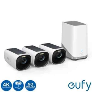 eufyCam 3 Solar 4K - 3 Kameraset mit HomeBase 3 - ohne Monatsgebühren - SALE!!! - Bild 1 von 7