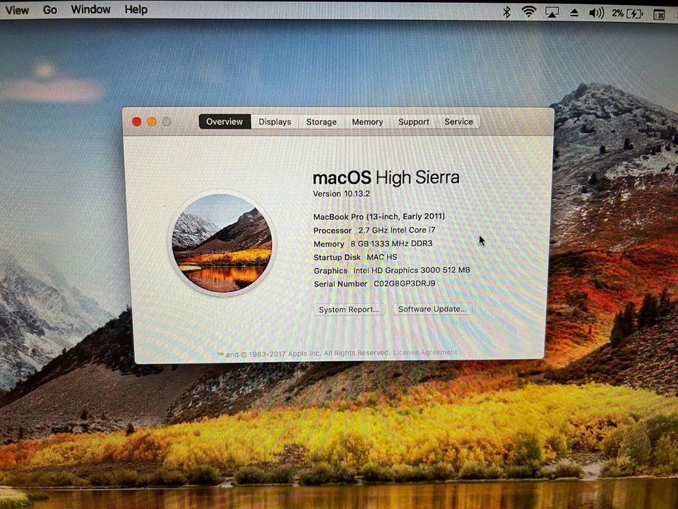 Apple MacBook Pro 13 Inch Laptop 2011 Core i7 2.7GHz 4GB Ram 500GB Hdd A1278 - Image 1 of 4