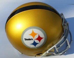 Pittsburgh Steelers Custom Blaze Football Helmet Decals Used Ben Roethlisberger - Picture 1 of 5