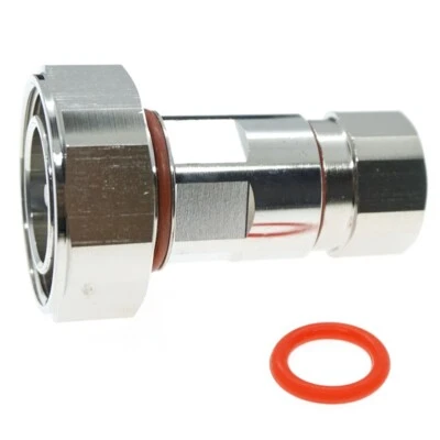 7/16 DIN male plug clamp for 1/2" corrugated cable RF connector Standard Andrew - Image 1 of 4