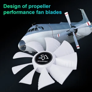 12cm Computer PC Case Fan PWM 4Pin Intelligent Temperature Control Cooling Fan - Photo 1/14