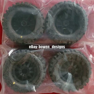 4x ProLine 2.8" TRENCHER TIRE F11 WHEEL 12mm Hex Pro-MT Cooler Stampede Traxxas - Picture 1 of 10