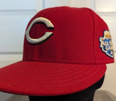 Cincinnati Reds Hat 2012 All Star Game 7 1/8 New Era Fitted Cap Authent 59/Fifty - Image 1 of 4