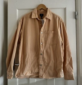 Mens H&M Overshirt. Peach summer colour. RRP25. Long sleeve medium. NEW - Picture 1 of 4