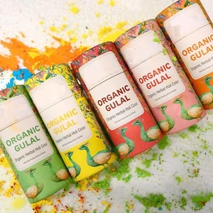 Herbal Gulal Organic Holi Colours 100gms (Pack of 5) - Picture 1 of 6