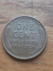 1955 Lincoln Wheat Cent Reverse with Die Chip error Die Chip on both side  wheat - Picture 1 of 4