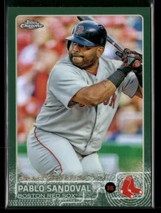 2015 Topps Chrome #38 Pablo Sandoval Green Refractor #/99 - Picture 1 of 2