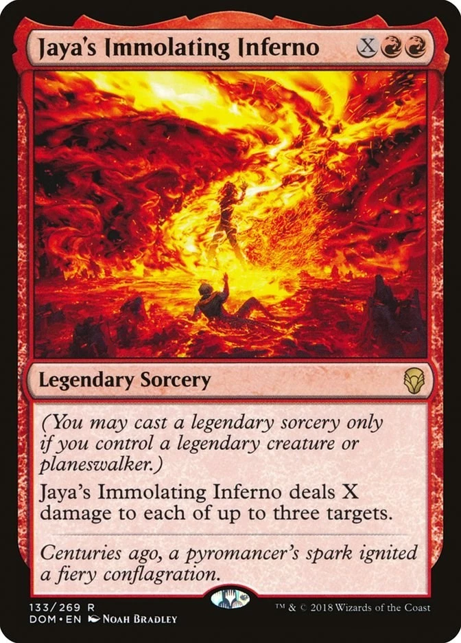 Jaya's Immolating Inferno 133 LP Foil Dominaria MTG EN - Image 1 of 1