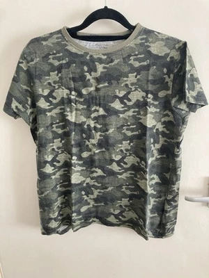 Camouflage 100% Cotton Top 12-13 Short Sleeve Camo Everyday Casual Boys Top - Image 1 of 4