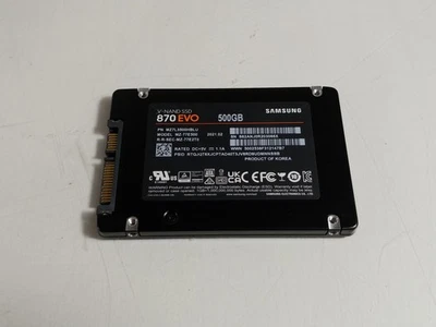 Samsung 870 EVO MZ-77E500 500 GB SATA III 2.5 in Solid State Drive - Image 1 of 3