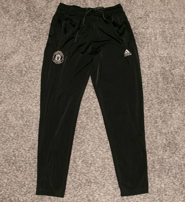 Manchester United Pants Mens Large Black EPL Soccer Training Joggers Adidas - Image 1 of 4
