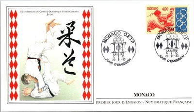 摩纳哥 FDC 1993 年第 101 届国际奥委会会议 - A03254 — 第 1/2 张图片