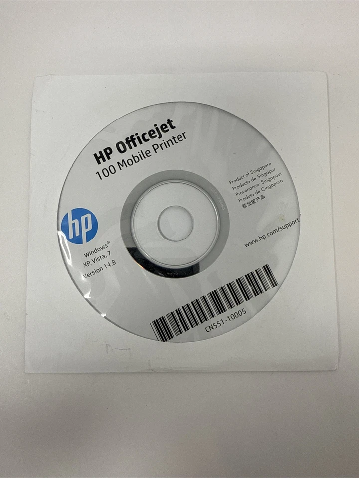 HP Office Jet Pro 100 Mobile Printer Software Disc For Drivers - Image 1 of 1