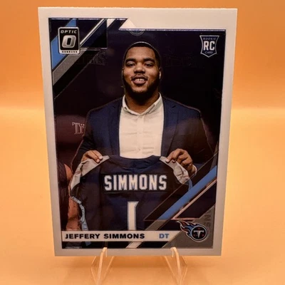 2019 Donruss Jeffery Simmons Titans Rookie Free Shipping - Image 1 of 2