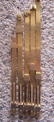 Juego de herramientas Luthier de abrazaderas de reparación de grietas de latón para violín 5 longitudes Foto 1 de 4