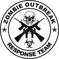 ZOMBIE OUTBREAK RESPONSE TEAM Car/iPad Vinyl Decal Sticker walking dead 2